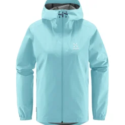 Haglöfs Regntøj|Regntøj-Buteo Regnjakke Dame, frost blue