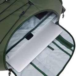 Haglöfs Rygsække|Udstyr-HAGLÖFS Corker Medium  Seaweed GreenVægt: 678 gramVolumen: 18 literMål LxDxB: 43 x 28 x 19En innovativt designet og karakteristisk dagtursrygsæk i høj kvalitet til unge eventyrere. Fremstillet af genanvendte, beskyttende stoffer. Indholdet i Corker er let at komme til via en smart, stor åbning i siden, der giver god adgang til - og et let overblik over - alt, hvad der er pakket ned i den. Robust opbygning, der forhindrer rygsækken i at falde sammen.Specifikationer:- 100% genanvendt hovedbestanddel, vejrbestandigt og meget holdbart stof- Stor åbning i siderummet, der giver god adgang og overblik over indholdet- En mindre lynlåslomme inde i hovedrummet- Box-facon: forhindrer rygsækken i at falde sammen- Navn og adresselabel trykt indvendigt i rygsækken- En strækbar sidelomme, der kan udvides, til vandflaske eller ekstra udstyr- Anatomisk formede skulderremme Brystrem med brudsikkert sikkerhedsspænde- Ekstern strop for lettere adgang til ting såsom tøj- Reflekslogo for god synlighed- Store lynlåsstrop, der er lette at få fat i- Håndtag i toppen, der er let at gribe fat i- Overfladerne er imprægneret med DWR uden fluorocarbon: hjælper med at holde vand og smuds borteDetaljer