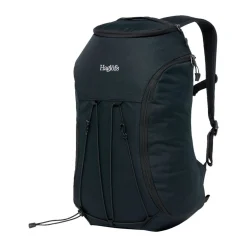 Haglöfs Rygsække|Udstyr-Corker Medium - True Black  True BlackVægt: 678 gramVolumen: 18 literMål LxDxB: 43 x 28 x 19En innovativt designet og karakteristisk dagtursrygsæk i høj kvalitet til unge eventyrere. Fremstillet af genanvendte, beskyttende stoffer. Indholdet i Corker er let at komme til via en smart, stor åbning i siden, der giver god adgang til - og et let overblik over - alt, hvad der er pakket ned i den. Robust opbygning, der forhindrer rygsækken i at falde sammen.Specifikationer:- 100% genanvendt hovedbestanddel, vejrbestandigt og meget holdbart stof- Stor åbning i siderummet, der giver god adgang og overblik over indholdet- En mindre lynlåslomme inde i hovedrummet- Box-facon: forhindrer rygsækken i at falde sammen- Navn og adresselabel trykt indvendigt i rygsækken- En strækbar sidelomme, der kan udvides, til vandflaske eller ekstra udstyr- Anatomisk formede skulderremme Brystrem med brudsikkert sikkerhedsspænde- Ekstern strop for lettere adgang til ting såsom tøj- Reflekslogo for god synlighed- Store lynlåsstrop, der er lette at få fat i- Håndtag i toppen, der er let at gribe fat i- Overfladerne er imprægneret med DWR uden fluorocarbon: hjælper med at holde vand og smuds borteDetaljer