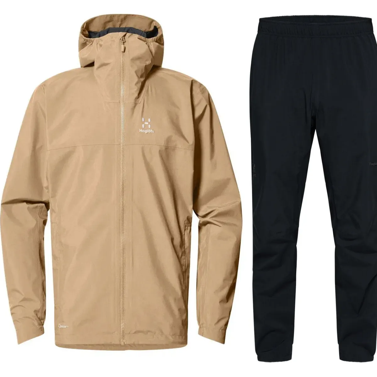 Haglöfs Regntøj|Regntøj-Korp Proof Regnsæt Herre, oak brown 5SA Oak Brown