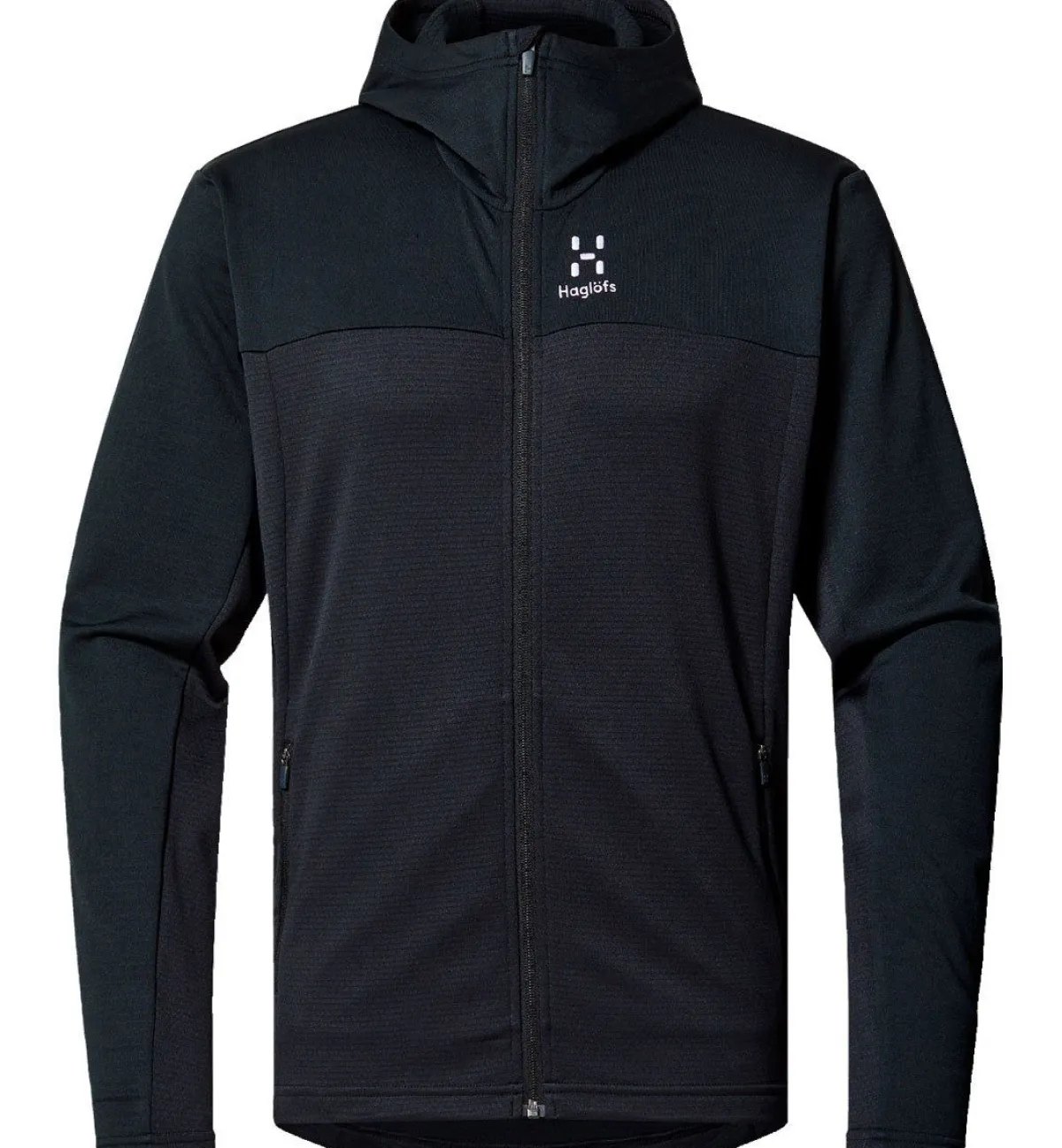 Haglöfs Vintertøj|Outdoortøj-Lark Hood Midlayer Trøje Herre, sort