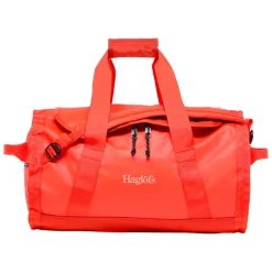 Haglöfs Rejsetasker|Duffelbags-Lava 50 Duffelbag - Habanero  HabaneroMateriale: 900D Polyester med TPE-bagside, 4200D Oxford PolyamidMål: Højde: 31 cm Dybde: 35 cm Bredde: 53 cmVægt: Ca. 1030 gram (50 Liter)En driftsikker rejsetaske plads til alt dit udstyr. Lava er fremstillet rundt om et stort hovedrum med en indvendig, dokumentlomme med lynlås, og et andet rum med lynlås, hvilket kan fordobles som en lomme til at lægge tasken i. Behagelige, justerbare skulderremme, bærehåndtag og løftehåndtag lader dig bære den præcis, hvor du vil.Specifikationer:- Rummeligt hovedrum- Forstærket dobbelt lag i bunden- Forstærkede hjørner- Bærehåndtag- Indvendig lynlåslomme til dokumenter- Aftagelige, justerbare skulderremmene- Indvendigt, lynlåsrum tillader dig at opdele ekstra udstyr eller tøj og kan også deles som opbevaringslommeDetaljer