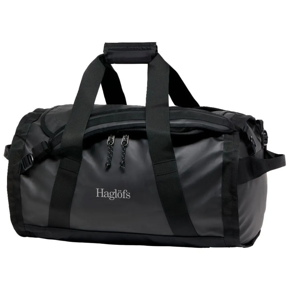 Haglöfs Rejsetasker|Duffelbags-Lava 50 Duffelbag - True Black True BlackMateriale: 900D Polyester med TPE-bagside, 4200D Oxford PolyamidMål: Højde: 31 cm Dybde: 35 cm Bredde: 53 cmVægt: Ca. 1030 gram (50 Liter)En driftsikker rejsetaske plads til alt dit udstyr. Lava er fremstillet rundt om et stort hovedrum med en indvendig, dokumentlomme med lynlås, og et andet rum med lynlås, hvilket kan fordobles som en lomme til at lægge tasken i. Behagelige, justerbare skulderremme, bærehåndtag og løftehåndtag lader dig bære den præcis, hvor du vil.Specifikationer:- Rummeligt hovedrum- Forstærket dobbelt lag i bunden- Forstærkede hjørner- Bærehåndtag- Indvendig lynlåslomme til dokumenter- Aftagelige, justerbare skulderremmene- Indvendigt, lynlåsrum tillader dig at opdele ekstra udstyr eller tøj og kan også deles som opbevaringslommeDetaljer