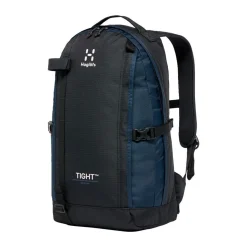 Haglöfs Rygsække|Tasker Og Rygsække-Tight Medium Rygsæk, True Black / Tarn Blue True black / Tarn BlueVolume: ca. 20 literMål (højde x dybde x bredde): 50x23x29 cmVægt: ca. 525 gDen populære Tight rygsæk fra Haglöfs er tilbage i en opdateret version. Haglöfs kombinerer genanvendte materialer med et markant, ikonisk design.De dråbeformede for- og sidepaneler sikrer et lavt tyngdepunkt, hvilket gør den anvendelig til alle former for aktiviteter. Som navnet Tight hentyder – sidder den helt tæt om din ryg takket være de formede stropper og det ergonomisk formede rygpanel. Udstyret med ekstra bærepunkter, smarte funktioner og justeringsmuligheder.Masser af anvendelsesmuligheder: Udviklet som outdor dagstursrygsæk, rigtig fin til hverdagsbrug og populær til studie- og skolebrug.Fakta:- 100 % genanvendt hovedbestanddel, vejrbestandigt og meget holdbart stof- Dråbeformet forside og sidepaneler for et lavt tyngdepunkt- Anatomisk formede skulderremme- En inderlomme med lynlås- En lynlåslomme med let adgang foran- Aftageligt isøksefæste- Reflekslogoer sikrer, at du kan ses- Kompressionsremme i siden for at sikre indholdet- Justerbart hoftebælte, aftageligt- Justerbar brystrem, der giver bedre komfort, når du går- Håndtag i toppen, der er let at gribe fat i- Nøgleholder- Overfladerne er imprægneret med DWR uden fluorocarbon: hjælper med at holde vand og smuds borteDetaljer