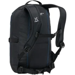 Haglöfs Rygsække|Tasker Og Rygsække-Tight Small Rygsæk , True Black / Tarn Black True Black / Tarn BlackVolume: ca. 15 literMål (højde x dybde x bredde): 46x22x27 cmVægt: ca. 480 gDen populære Tight rygsæk fra Haglöfs er tilbage i en opdateret version. Haglöfs kombinerer genanvendte materialer med et markant, ikonisk design.De dråbeformede for- og sidepaneler sikrer et lavt tyngdepunkt, hvilket gør den anvendelig til alle former for aktiviteter. Som navnet Tight hentyder – sidder den helt tæt om din ryg takket være de formede stropper og det ergonomisk formede rygpanel. Udstyret med ekstra bærepunkter, smarte funktioner og justeringsmuligheder.Masser af anvendelsesmuligheder: Udviklet som outdor dagstursrygsæk, rigtig fin til hverdagsbrug og populær til skolebrug.Fakta:- 100 % genanvendt hovedbestanddel, vejrbestandigt og meget holdbart stof- Dråbeformet forside og sidepaneler for et lavt tyngdepunkt- Anatomisk formede skulderremme- En inderlomme med lynlås- En lynlåslomme med let adgang foran- Aftageligt isøksefæste- Reflekslogoer sikrer, at du kan ses- Kompressionsremme i siden for at sikre indholdet- Justerbart hoftebælte, aftageligt- Justerbar brystrem, der giver bedre komfort, når du går- Håndtag i toppen, der er let at gribe fat i- Nøgleholder- Overfladerne er imprægneret med DWR uden fluorocarbon: hjælper med at holde vand og smuds borteDetaljer