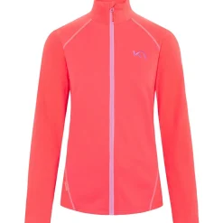 Kari traa Vintertøj|Vintertøj-F/Z Fleecetrøje Dame  Candy Coral