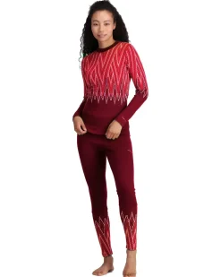 Kari traa Skitøj|Vintertøj-Juliane Merinould Skiundertøjssæt Dame  Rouge