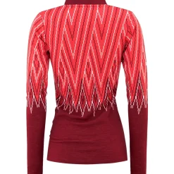 Kari traa Skitøj|Skitøj-Juliane Merinould Skiundertrøje Dame, rouge