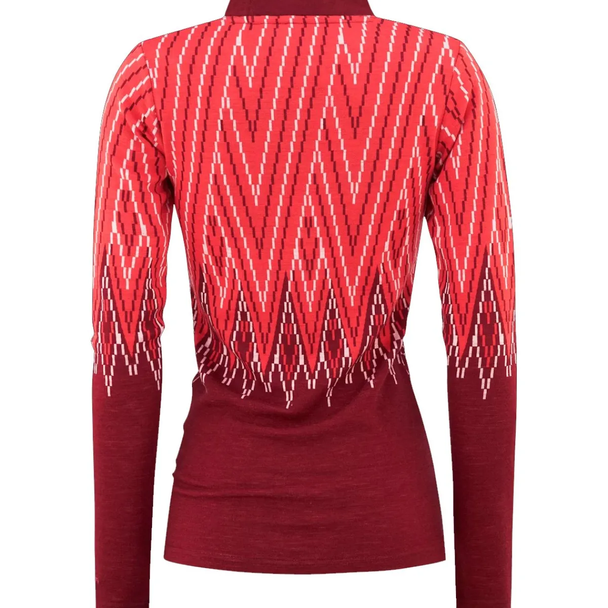 Kari traa Skitøj|Skitøj-Juliane Merinould Skiundertrøje Dame, rouge