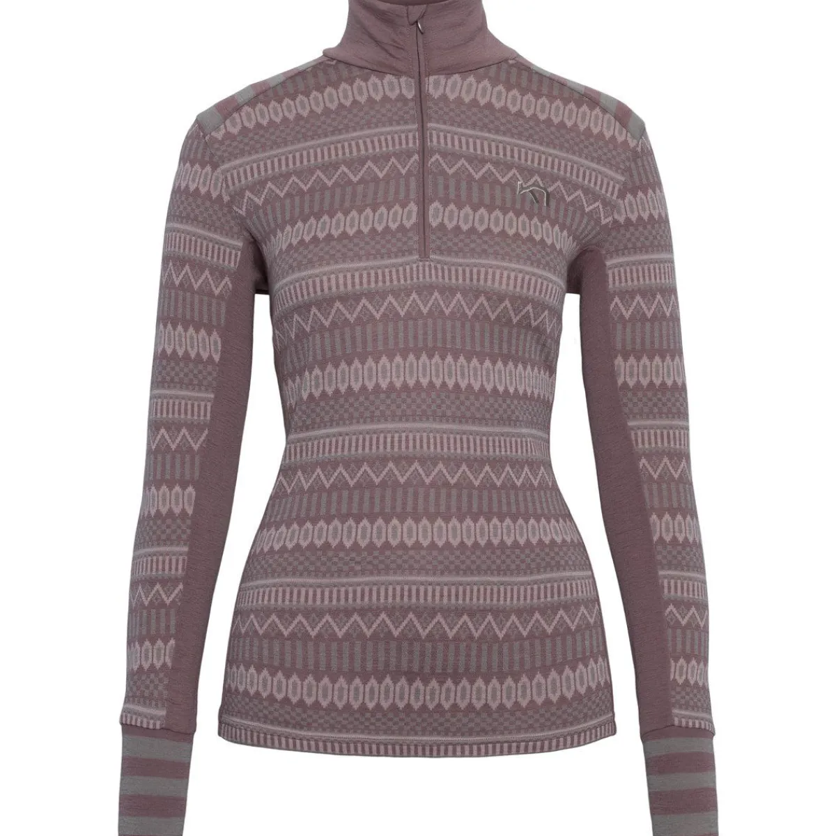 Kari traa Skitøj|Skitøj-Åkle Half-Zip Dame Taupe