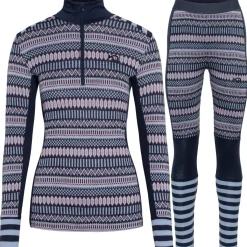 Kari traa Skitøj|Vintertøj-Åkle H/Z Merinould Skiundertøjssæt Royal