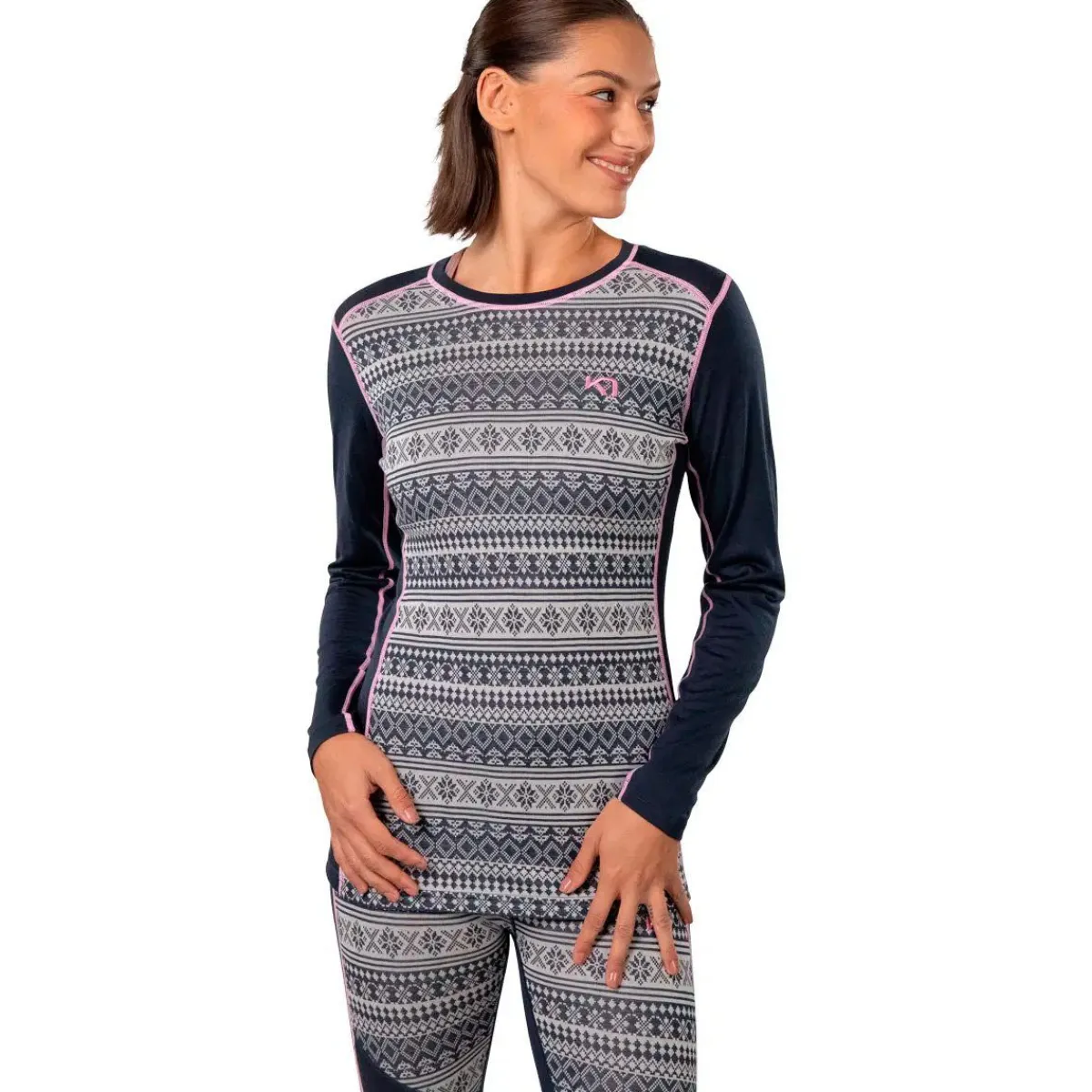 Kari traa Skitøj|Skitøj-Mina Merinould Skiundertrøje Dame, royal