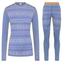 Kari traa Skitøj|Vintertøj-Mina Merinould Skiundertøjssæt Dame, Sea