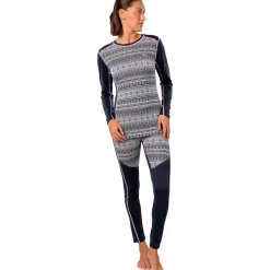 Kari traa Skitøj|Vintertøj-Mina Merinould Skiundertøjssæt Dame, Royal