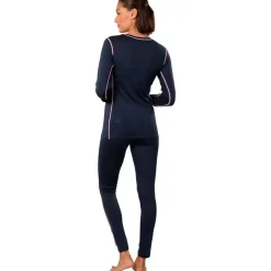 Kari traa Skitøj|Vintertøj-Mina Merinould Skiundertøjssæt Dame, Royal