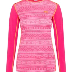 Kari traa Skitøj|Skitøj-Mina Merinould Skiundertrøje Dame, berry