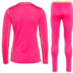 Kari traa Skitøj|Vintertøj-Mina Merinould Skiundertøjssæt Dame, Berry