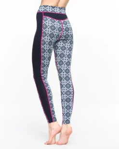 Kari traa Skitøj|Skitøj-Rose Merino uld Skiunderbukser Dame, royal