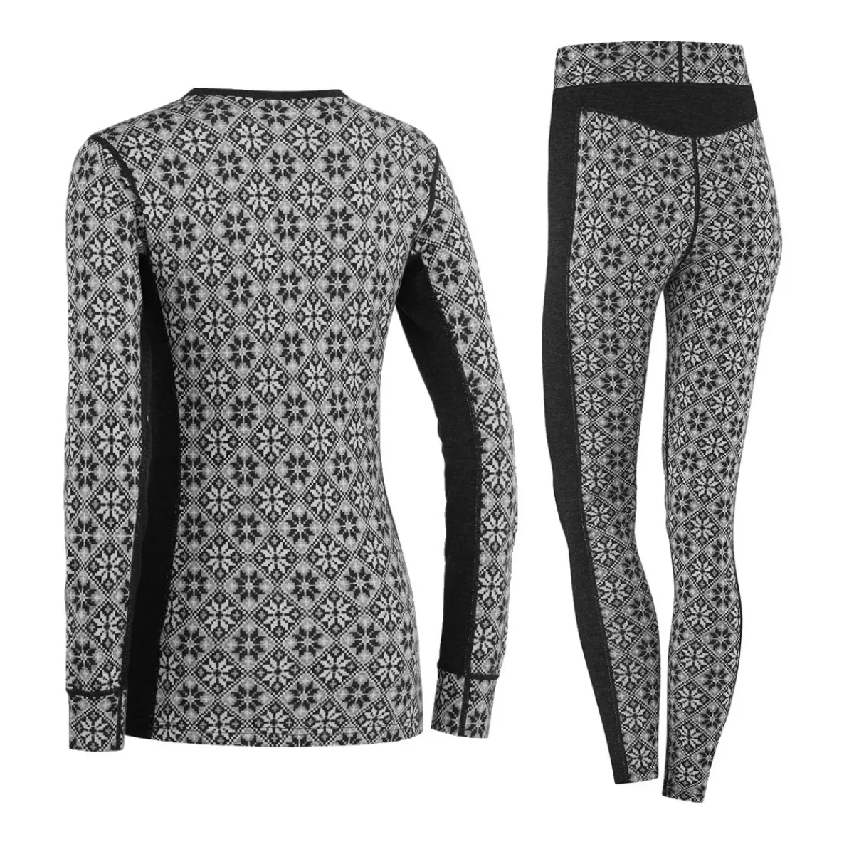 Kari traa Skitøj|Vintertøj-Rose Merinould Skiundertøjssæt Dame, black Black