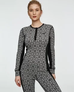 Kari traa Skitøj|Vintertøj-Rose Merinould Skiundertøjssæt Dame, black Black