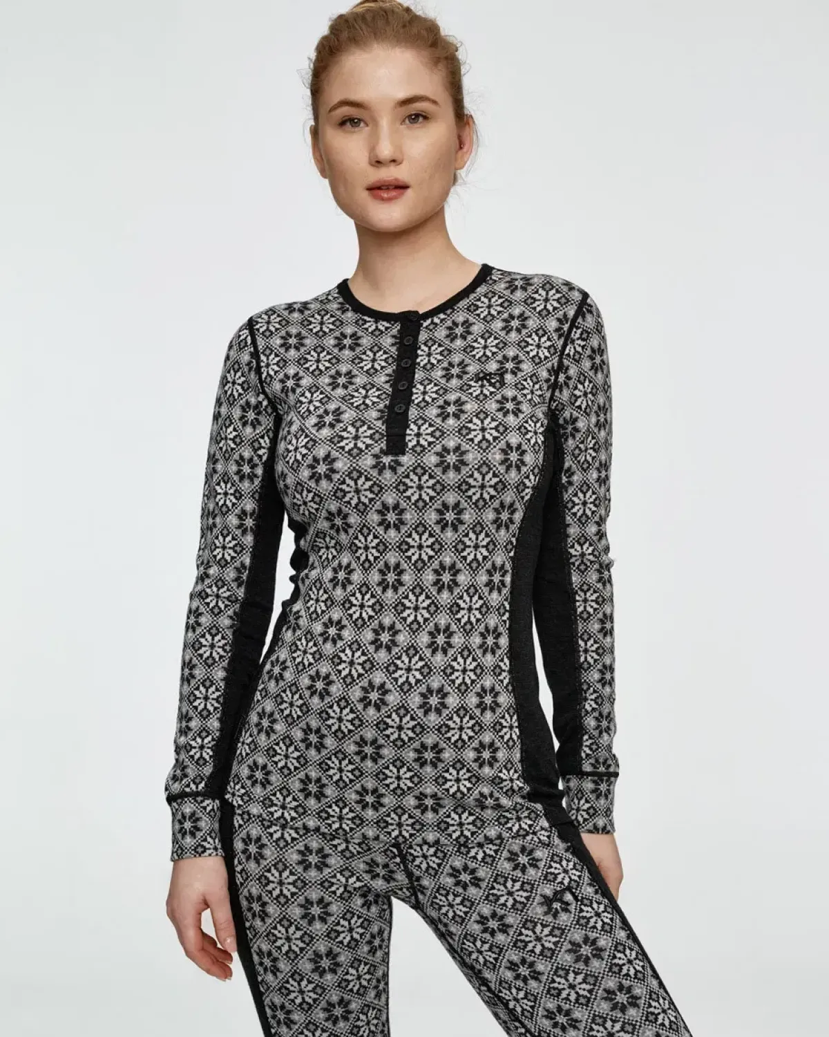 Kari traa Skitøj|Vintertøj-Rose Merinould Skiundertøjssæt Dame, black Black