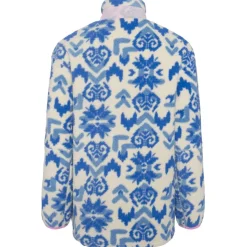 Kari traa Vintertøj|Beklædning-Rothe Half-Zip Fleecetrøje Dame  Sea