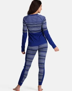 Kari traa Skitøj|Skitøj-Silja Merino Skiundertrøje Dame, azure