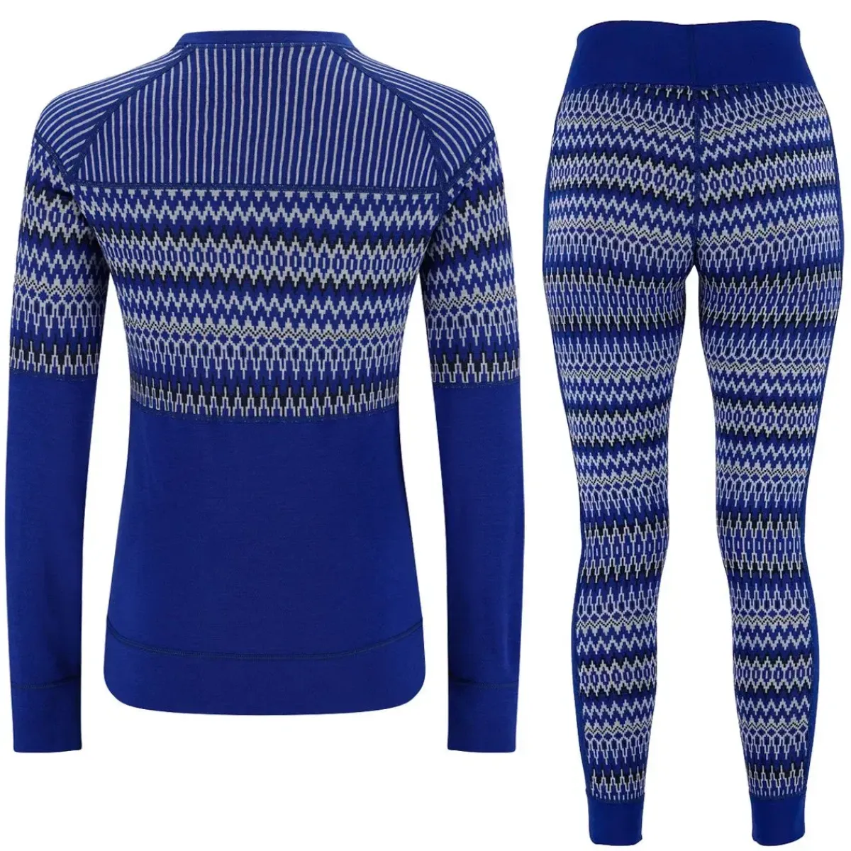 Kari traa Skitøj|Vintertøj-Silja Merinould Skiundertøjssæt Dame Azure