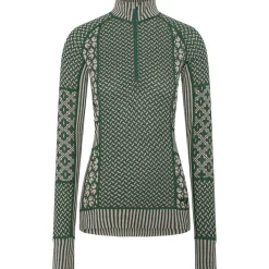 Kari traa Vintertøj|Skitøj-Smekker Half-Zip Skiundertrøje Dame