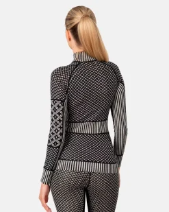 Kari traa Skitøj|Vintertøj-Smekker Half-Zip Skiundertrøje Dame, black Rouge