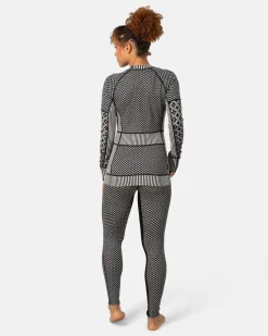 Kari traa Vintertøj|Skitøj-Smekker H/Z Merinould Skiundertøjssæt Dame, black Black