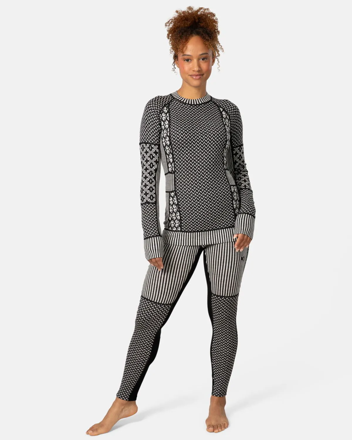 Kari traa Vintertøj|Skitøj-Smekker H/Z Merinould Skiundertøjssæt Dame, black Black