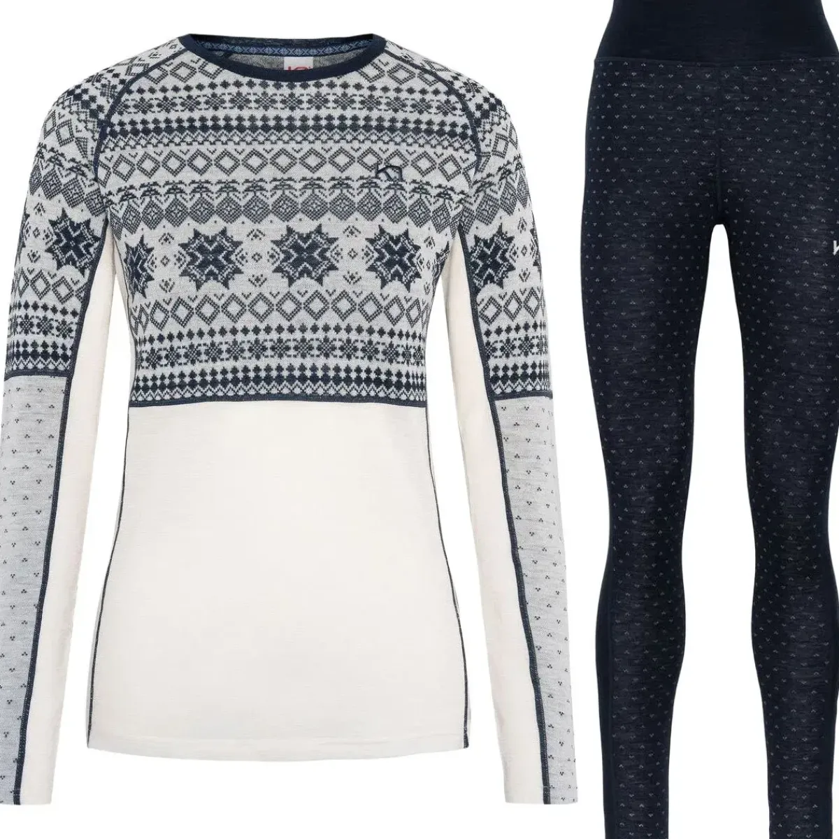 Kari traa Skitøj|Vintertøj-Vilma Merinould Skiundertøjssæt Dame, nwhite Nwhite / Royal