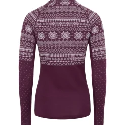 Kari traa Skitøj|Vintertøj-Vilma Merinould Skiundertøjssæt Dame, wine  Wine