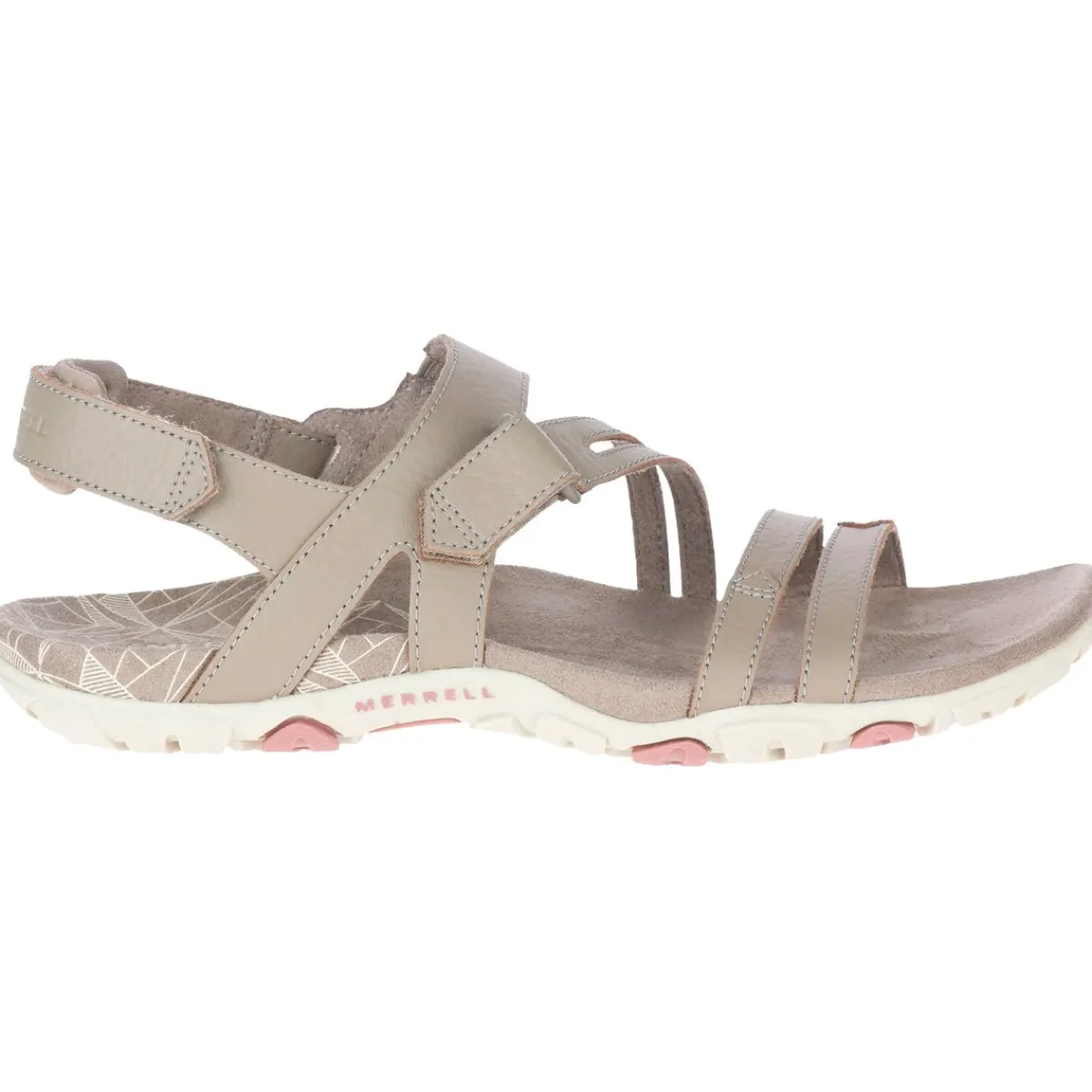 Merrell Fodtøj|Sandaler-Sandspur Rose Convert Sandal Dame Brindle / Pink