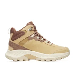 Merrell Vinterfodtøj|Fodtøj-Speed Strike 2 Leather Mid Vandtæt Damestøvle  Latte