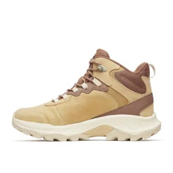 Merrell Vinterfodtøj|Fodtøj-Speed Strike 2 Leather Mid Vandtæt Damestøvle  Latte