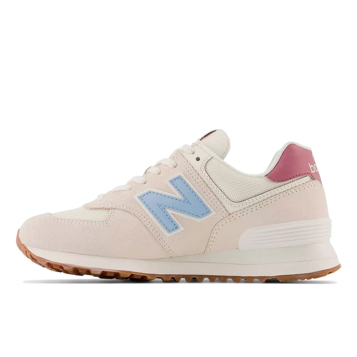 New Balance Fritidssko|Sneakers-574 Core Sneakers Dame Sea Salt / Blue Haze / Washed Burgundy