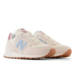 New Balance Fritidssko|Sneakers-574 Core Sneakers Dame Sea Salt / Blue Haze / Washed Burgundy