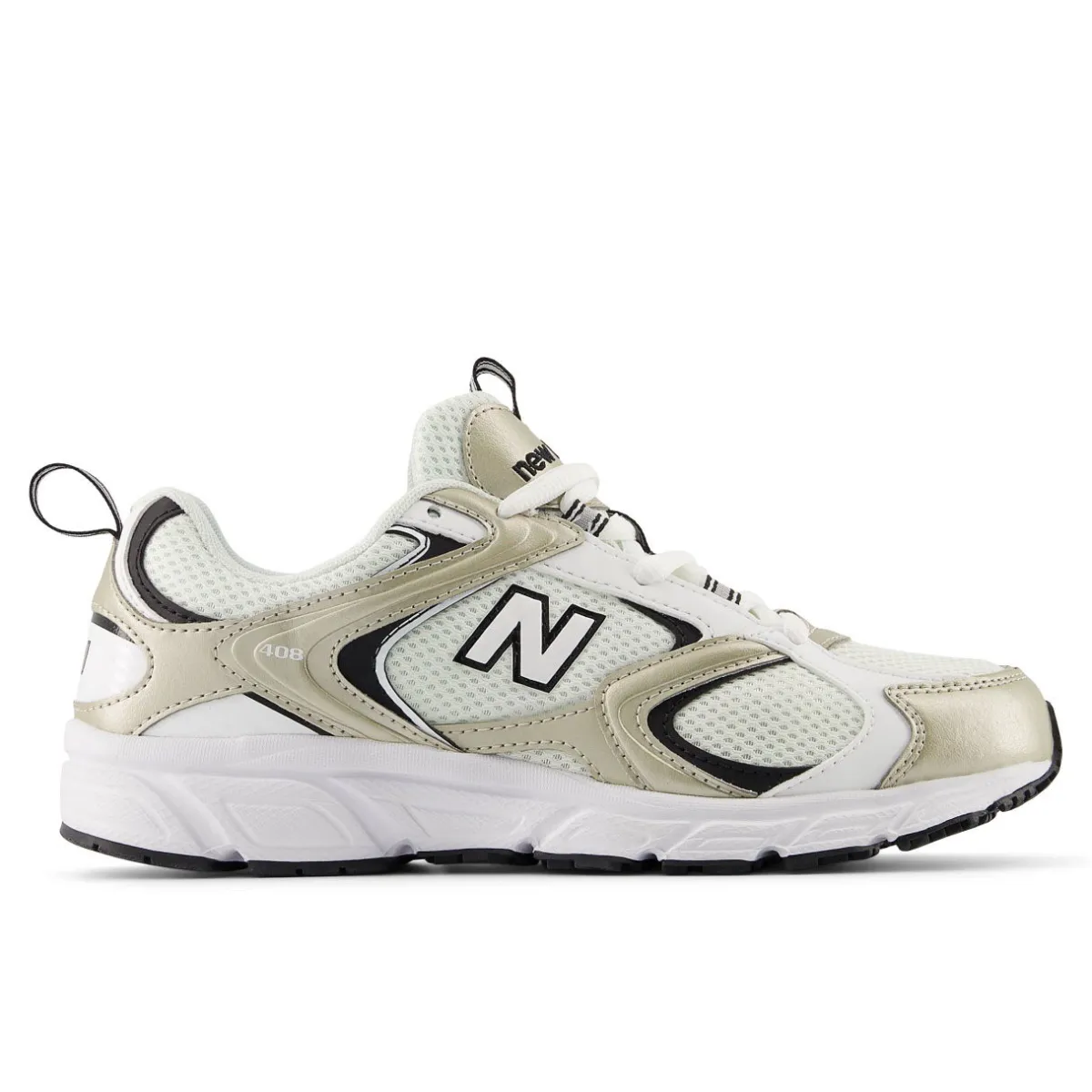 New Balance Sneakers|Sneakers-408 Sneakers Sea Salt / White / Light Gold Metallic / Black