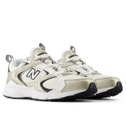 New Balance Sneakers|Sneakers-408 Sneakers Sea Salt / White / Light Gold Metallic / Black