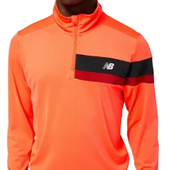 New Balance Outdoortøj|Løbetøj-Accelerate Half Zip Løbetrøje Herre  Electric Red