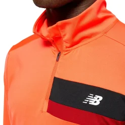 New Balance Outdoortøj|Løbetøj-Accelerate Half Zip Løbetrøje Herre  Electric Red