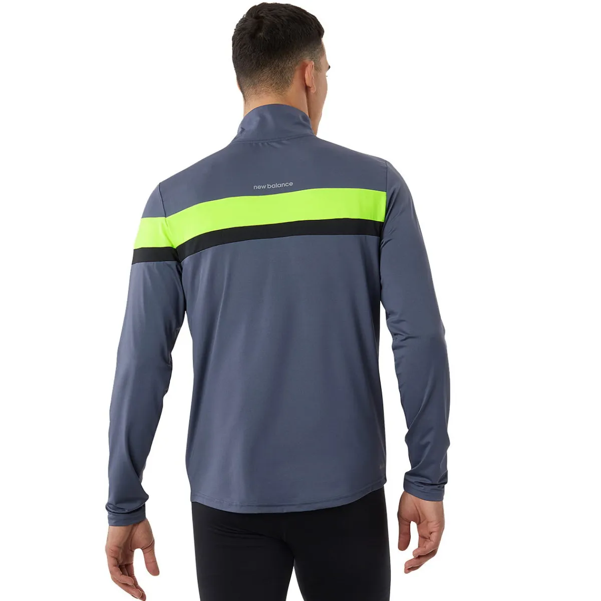 New Balance Outdoortøj|Løbetøj-Accelerate Half Zip Løbetrøje Herre Hi-lite