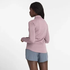 New Balance Beklædning|Løbetøj-Athletics Heat Grid Half-Zip Midlayer Dame