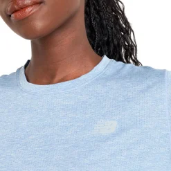 New Balance Træningstøj|Løbetøj-Athletics Løbe T-Shirt Dame  Dusk Shower Heather