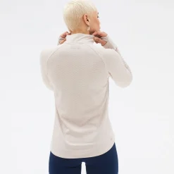 New Balance Løbetøj|Outdoortøj-Heat Grid Half Zip Dame, sea salt  Sea salt heatherMateriale: