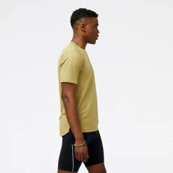 New Balance Træningstøj|Løbetøj-Impact AT N-Vent T-shirt Herre  Olive Oil