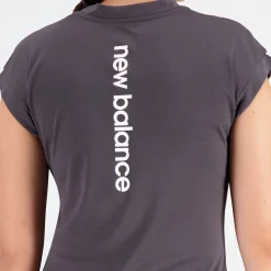 New Balance Løbetøj|Træningstøj-Impact AT N-Vent T-shirt Dame Blacktop