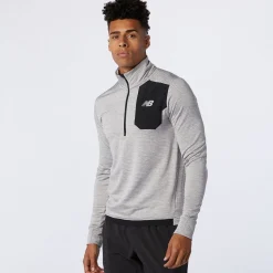 New Balance Løbetøj|Løbetøj-Impact Thermal Midlayer Herre, grå